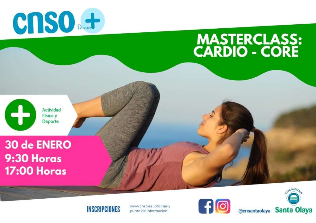 Masterclass: Cardio – Core – Club Natación Santa Olaya
